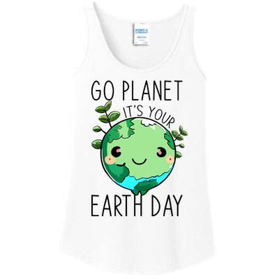 Cute Earth Day Go Planet Earth Day Ladies Essential Tank