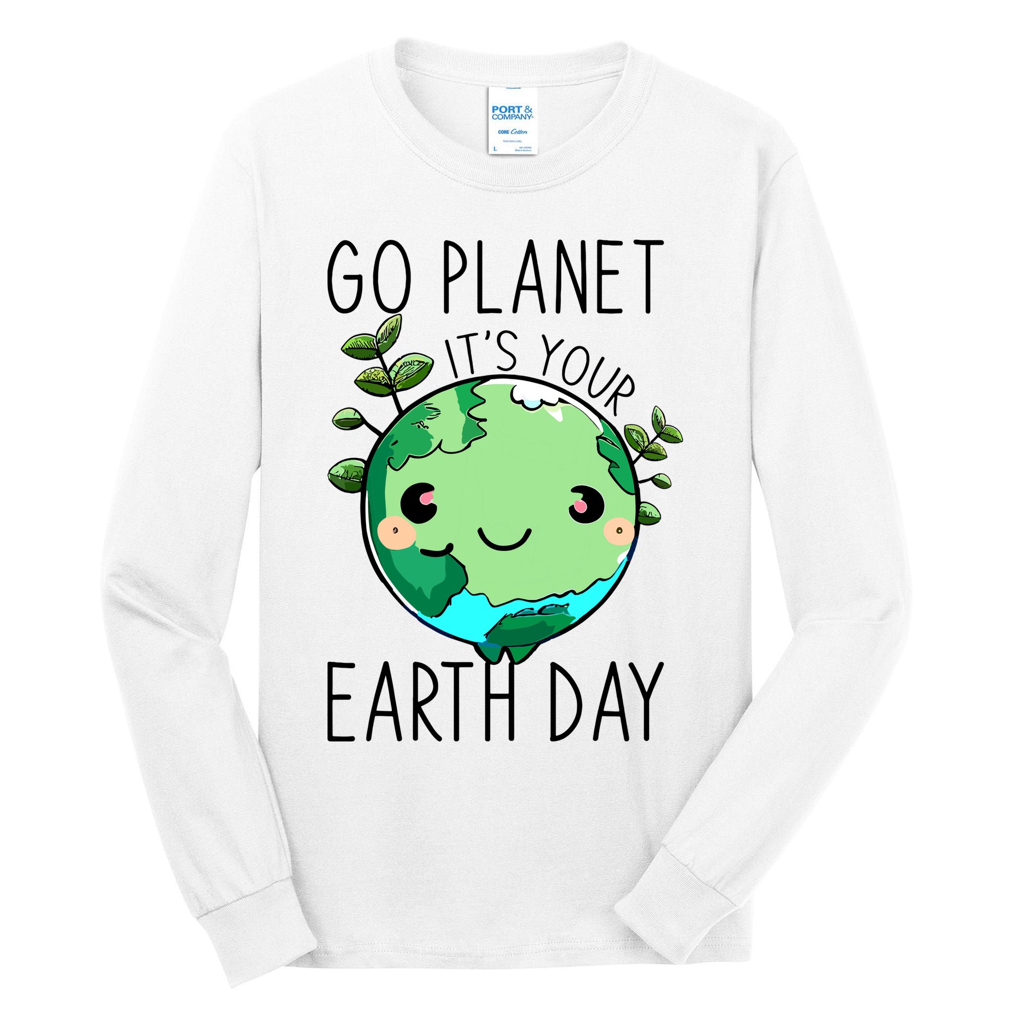 Cute Earth Day Go Planet Earth Day Tall Long Sleeve T-Shirt