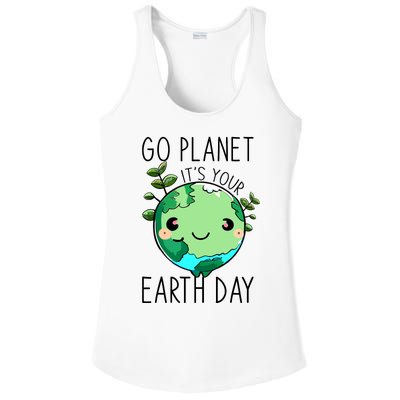 Cute Earth Day Go Planet Earth Day Ladies PosiCharge Competitor Racerback Tank