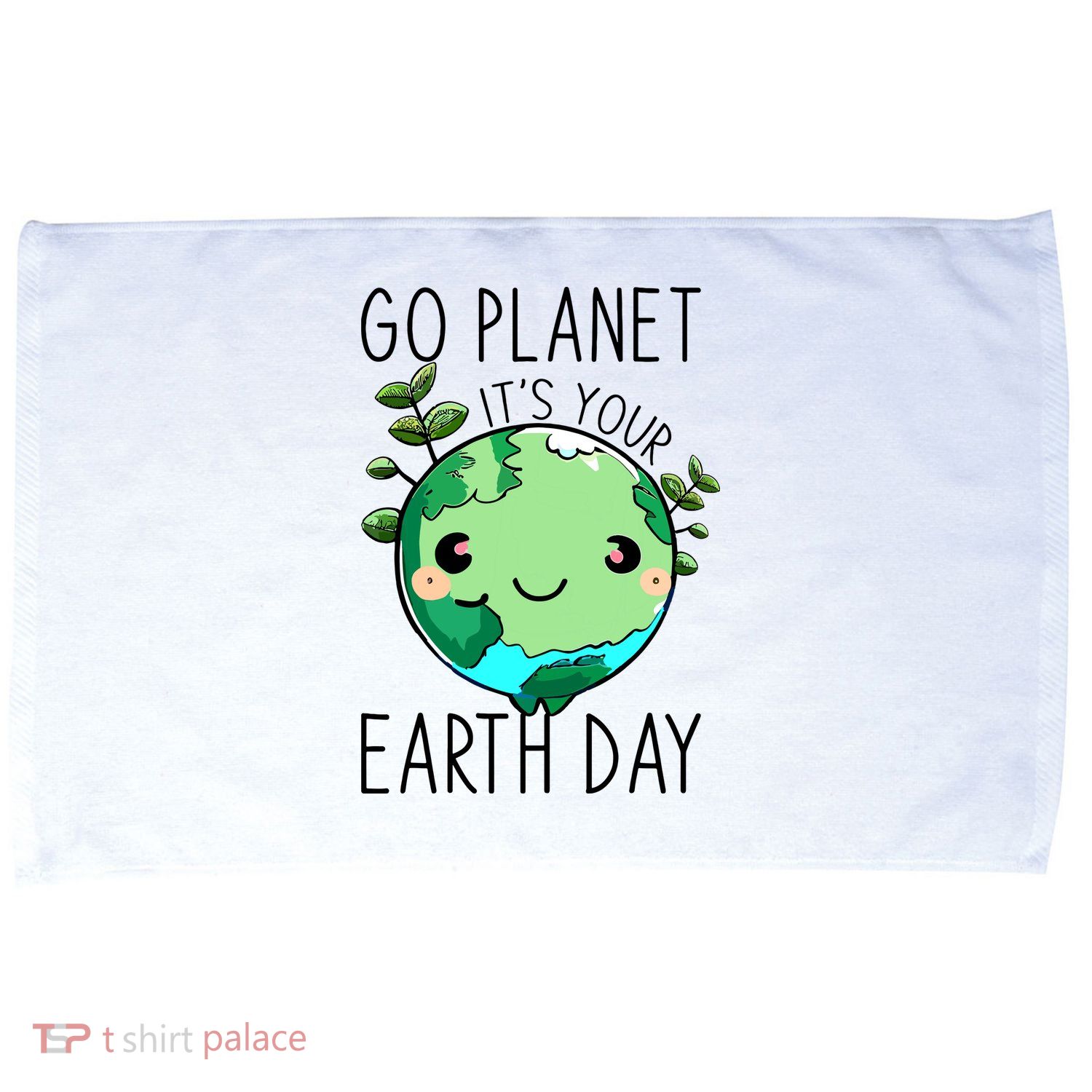 Cute Earth Day Go Planet Earth Day Microfiber Hand Towel