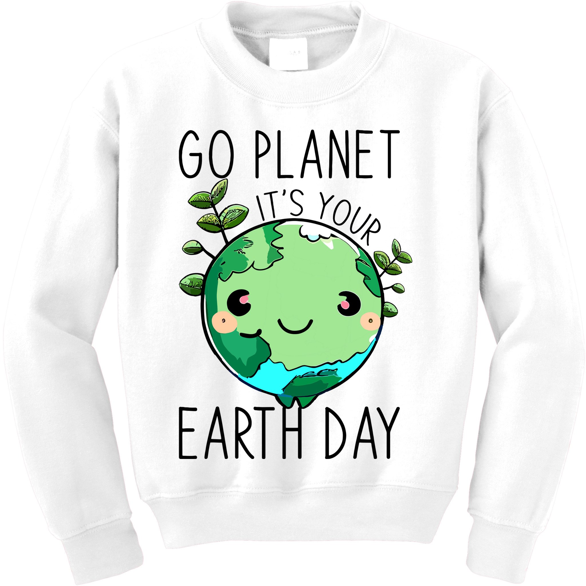 Cute Earth Day Go Planet Earth Day Kids Sweatshirt