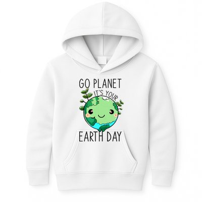 Cute Earth Day Go Planet Earth Day Kids Hoodie