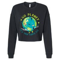 Cute Earth Day Cropped Pullover Crew