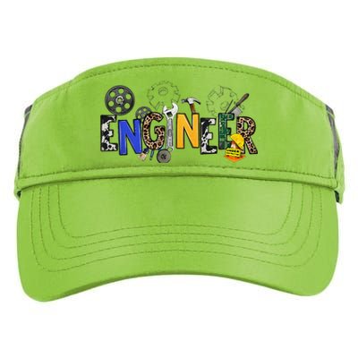 Cool Engineer Design With Engineering Tools And Gears Adult Drive Performance Visor