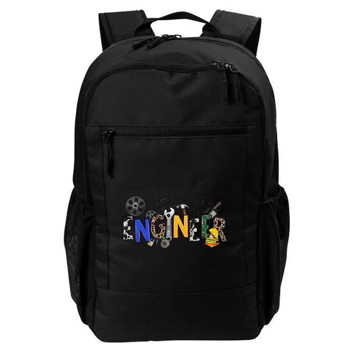 Cool Engineer Design With Engineering Tools And Gears Daily Commute Backpack
