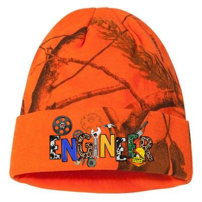 Cool Engineer Design With Engineering Tools And Gears Kati Licensed 12" Camo Beanie