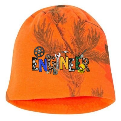 Cool Engineer Design With Engineering Tools And Gears Kati - Camo Knit Beanie