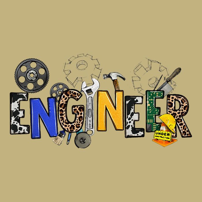 Cool Engineer Design With Engineering Tools And Gears Cooling Performance Crew T-Shirt