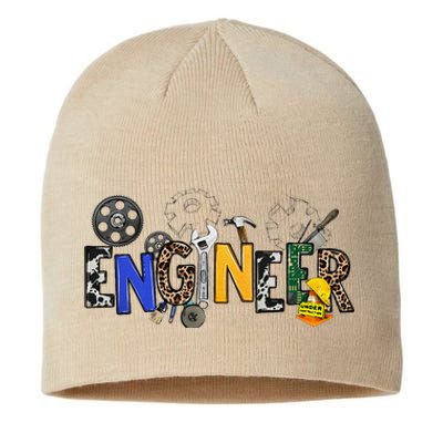 Cool Engineer Design With Engineering Tools And Gears Sustainable Beanie