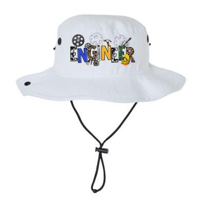 Cool Engineer Design With Engineering Tools And Gears Legacy Cool Fit Booney Bucket Hat