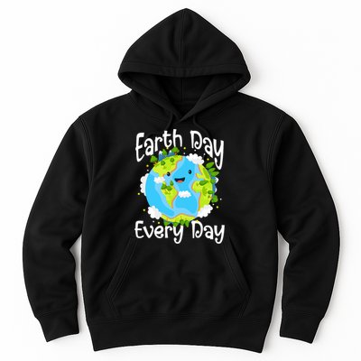 Cute Earth Day Every Day Save Our Planet Green Hoodie