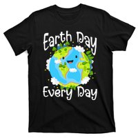 Cute Earth Day Every Day Save Our Planet Green T-Shirt