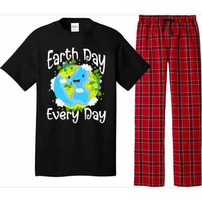 Cute Earth Day Every Day Save Our Planet Green Pajama Set