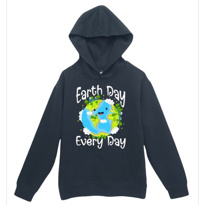 Cute Earth Day Every Day Save Our Planet Green Urban Pullover Hoodie