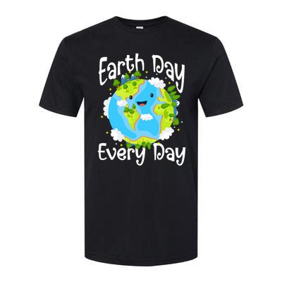 Cute Earth Day Every Day Save Our Planet Green Softstyle® CVC T-Shirt