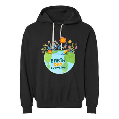 Celebrate Earth Day Every Day Earth Day Garment-Dyed Fleece Hoodie