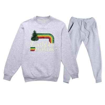 Cute Earth Day Everyday Premium Crewneck Sweatsuit Set