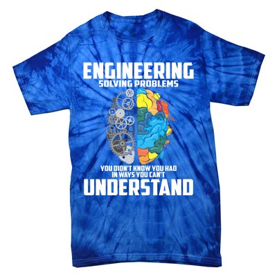 Cool Engineering Definition Funny Engineer Gift Meaningful Gift Tie-Dye T-Shirt