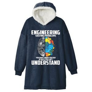 Cool Engineering Definition Funny Engineer Gift Meaningful Gift Hooded Wearable Blanket