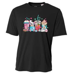 Cute Easter Day Easter Coffee Lover Women Girl Cooling Performance Crew T-Shirt