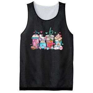 Cute Easter Day Easter Coffee Lover Women Girl Mesh Reversible Basketball Jersey Tank