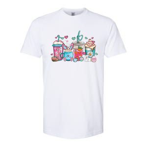 Cute Easter Day Easter Coffee Lover Women Girl Softstyle CVC T-Shirt