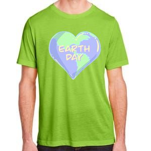 Cute Earth Day World Heart Adult ChromaSoft Performance T-Shirt