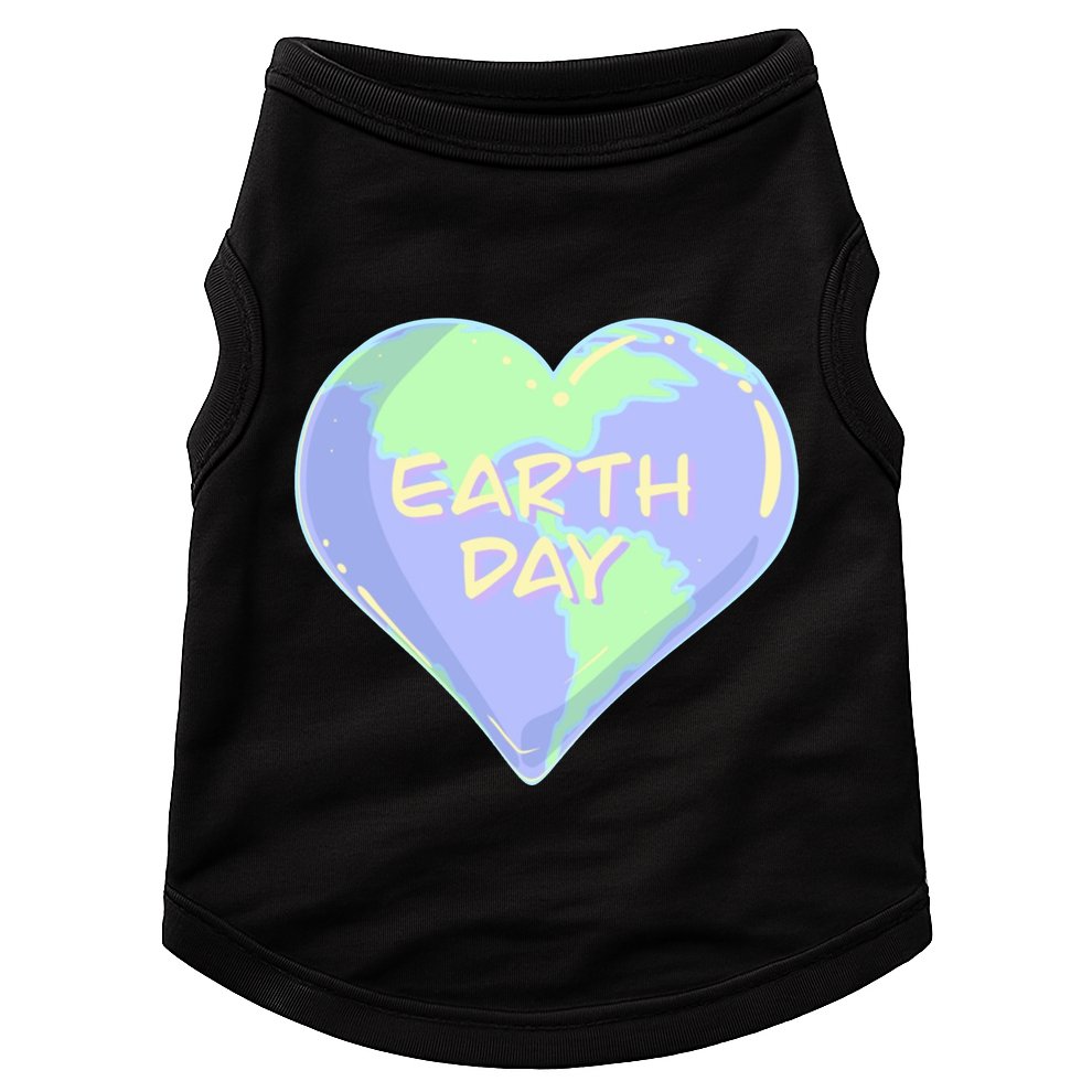 Cute Earth Day World Heart Doggie Tank