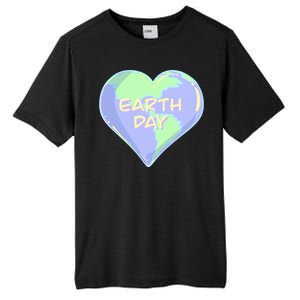 Cute Earth Day World Heart Tall Fusion ChromaSoft Performance T-Shirt