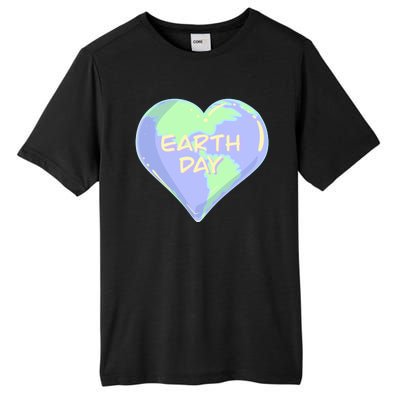 Cute Earth Day World Heart Tall Fusion ChromaSoft Performance T-Shirt