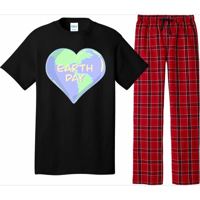 Cute Earth Day World Heart Pajama Set