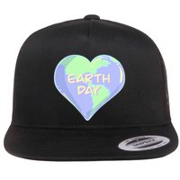 Cute Earth Day World Heart Flatbill Hat