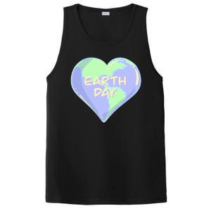 Cute Earth Day World Heart PosiCharge Competitor Tank