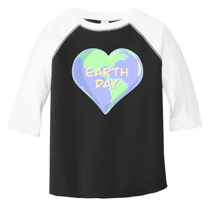 Cute Earth Day World Heart Toddler Fine Jersey T-Shirt