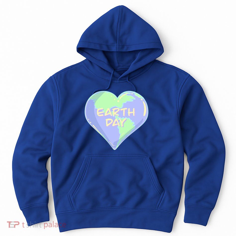 Cute Earth Day World Heart Hoodie