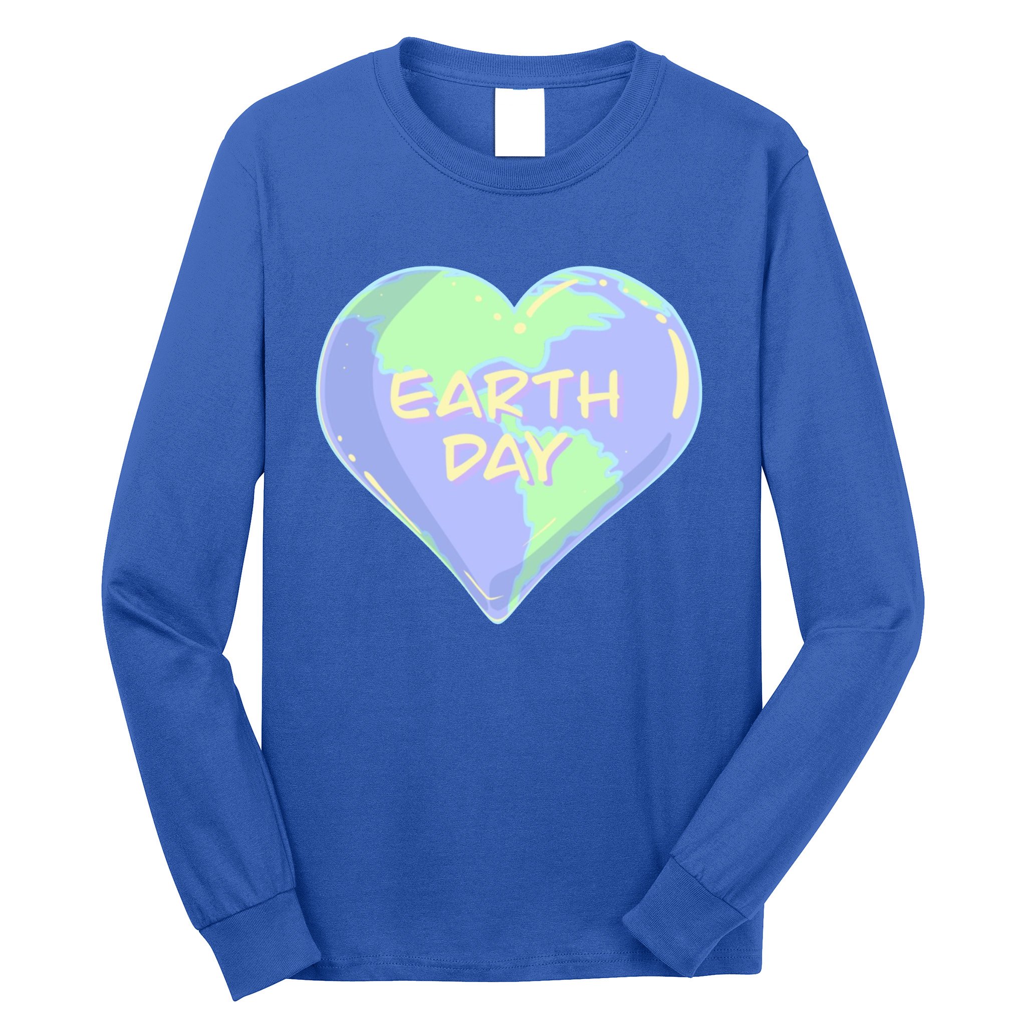 Cute Earth Day World Heart Long Sleeve Shirt