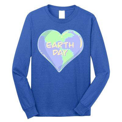 Cute Earth Day World Heart Long Sleeve Shirt