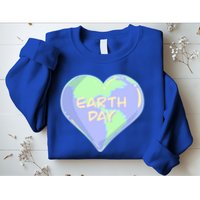Cute Earth Day World Heart Sweatshirt