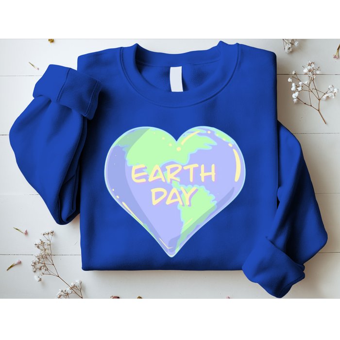 Cute Earth Day World Heart Sweatshirt