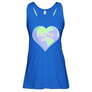 Cute Earth Day World Heart Ladies Essential Flowy Tank