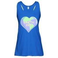 Cute Earth Day World Heart Ladies Essential Flowy Tank