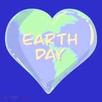 Cute Earth Day World Heart 16 in Basic Backpack