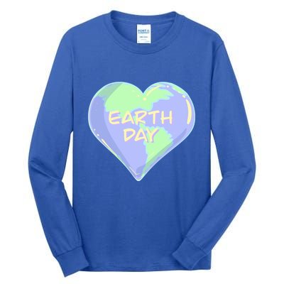 Cute Earth Day World Heart Tall Long Sleeve T-Shirt