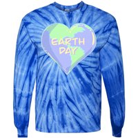 Cute Earth Day World Heart Tie-Dye Long Sleeve Shirt