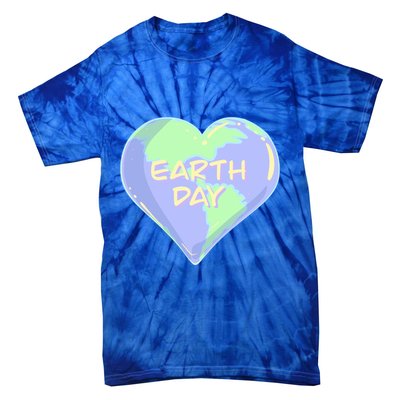 Cute Earth Day World Heart Tie-Dye T-Shirt