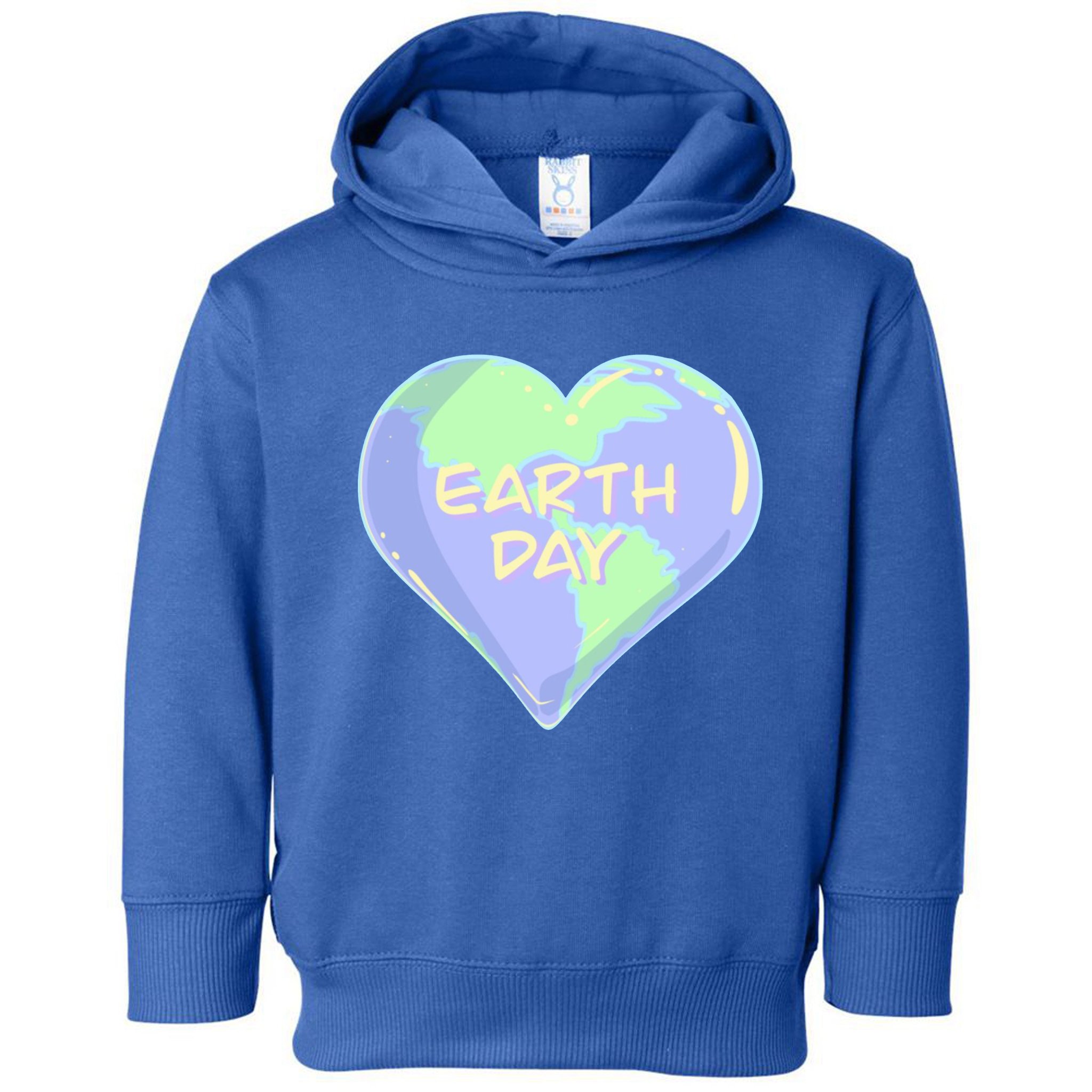 Cute Earth Day World Heart Toddler Hoodie