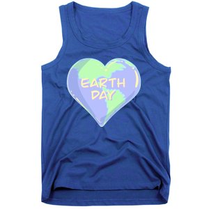 Cute Earth Day World Heart Tank Top