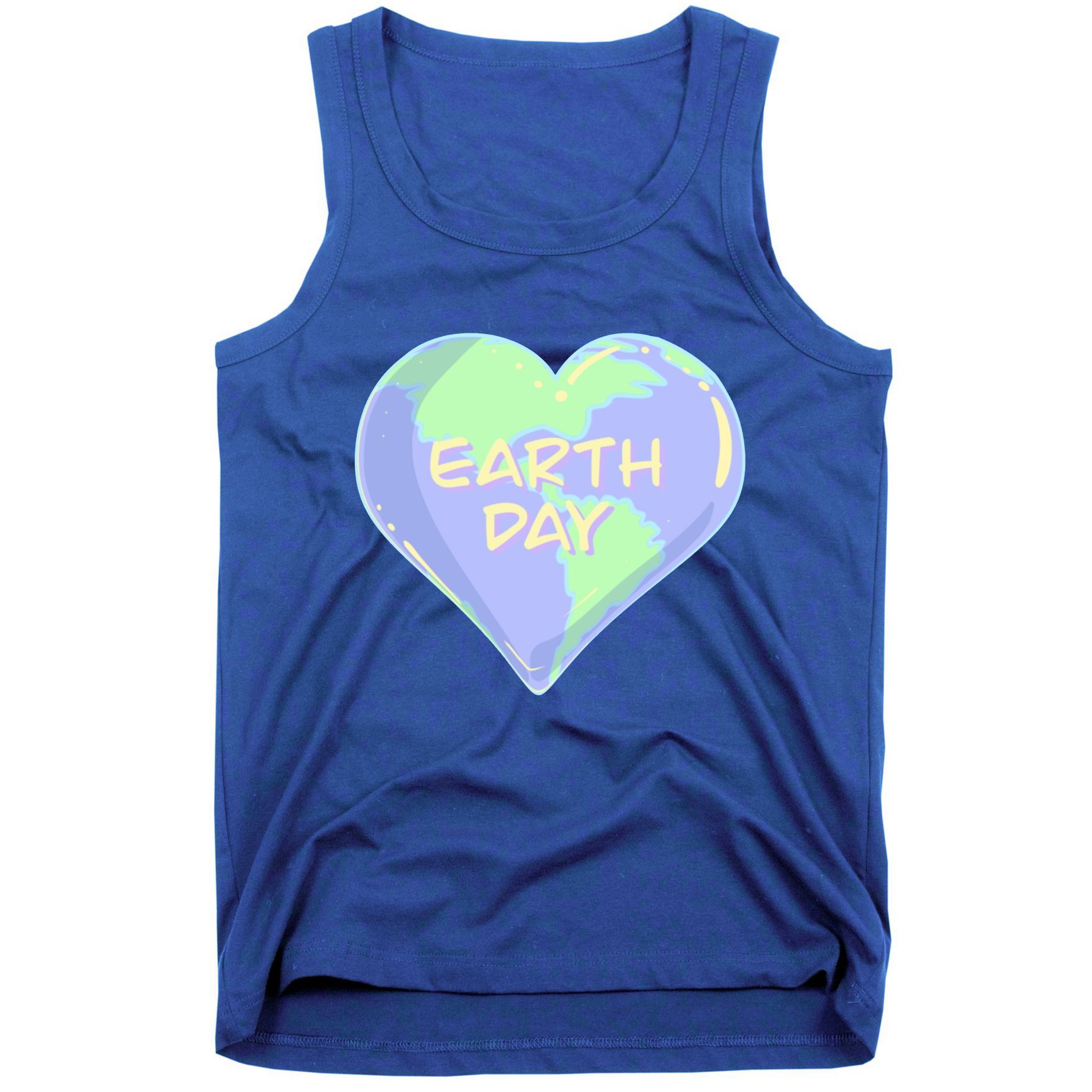 Cute Earth Day World Heart Tank Top