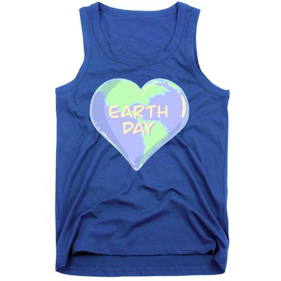 Cute Earth Day World Heart Tank Top