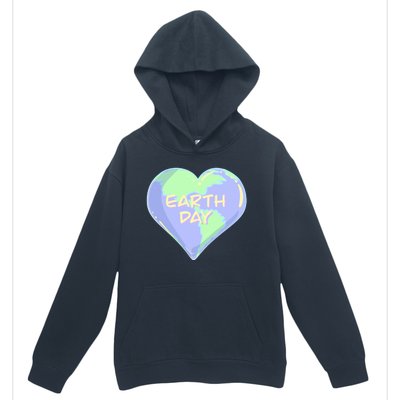 Cute Earth Day World Heart Urban Pullover Hoodie